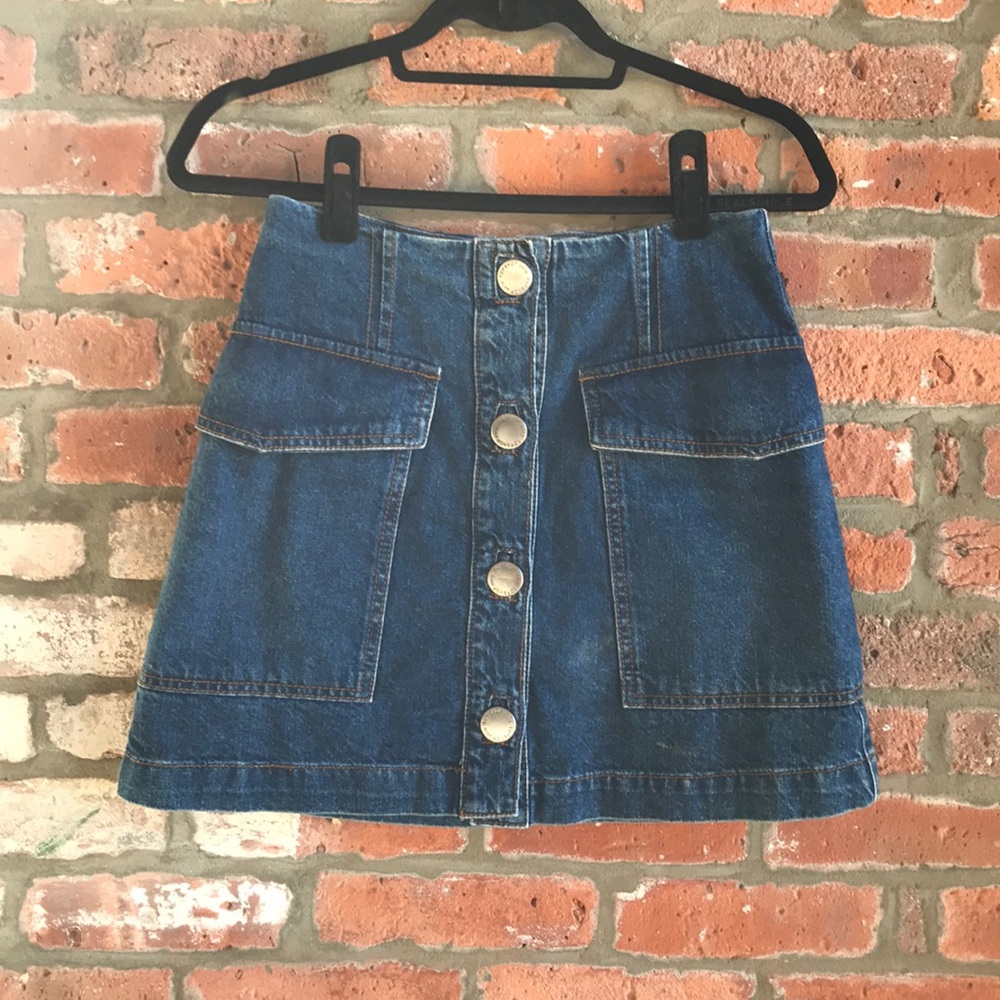 Topshop denim skirt